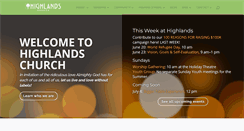 Desktop Screenshot of highlandschurchdenver.org