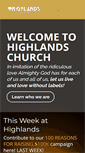 Mobile Screenshot of highlandschurchdenver.org