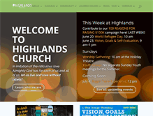 Tablet Screenshot of highlandschurchdenver.org